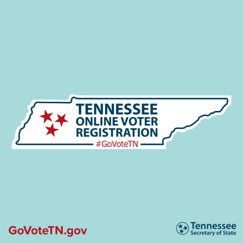 TN Online Voter registration - state shape