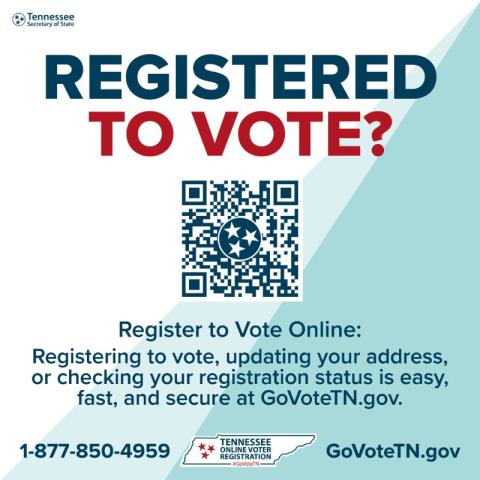 Register to vote QR code art
