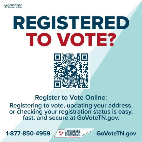 Register to vote QR code art