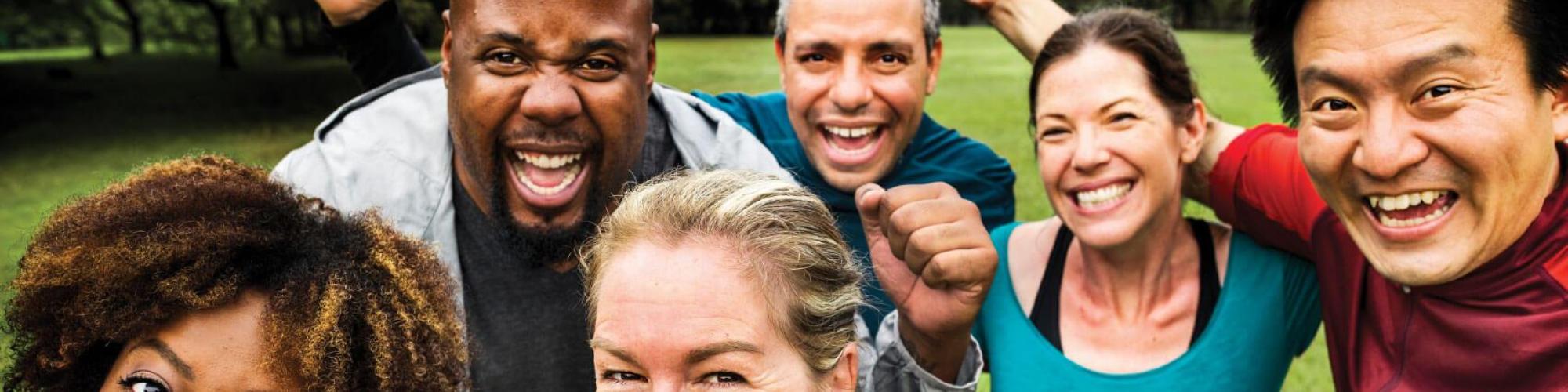 group of smiling people