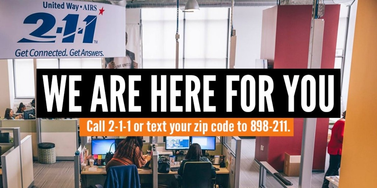 Get help by dialing 211, Tennessee's community help line.